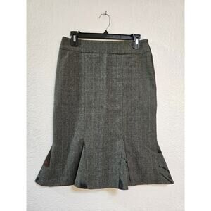 Cristallo Pret A Porter Plaid Skirt With Pleats Womens Size Small Made In Italy